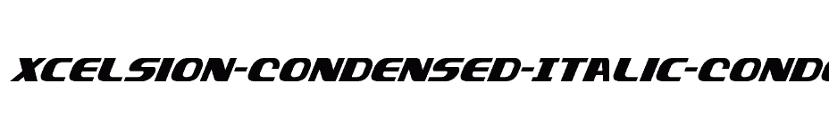 font Xcelsion-Condensed-Italic-Condensed-Italic download