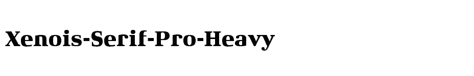 font Xenois-Serif-Pro-Heavy download