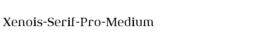 font Xenois-Serif-Pro-Medium download