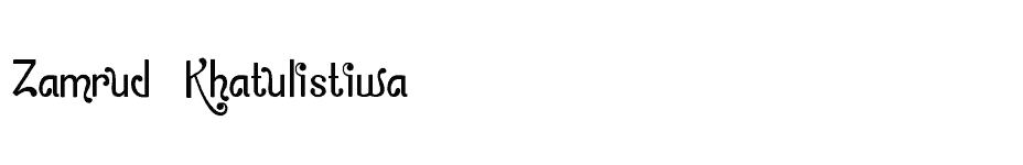 font Zamrud--Khatulistiwa download