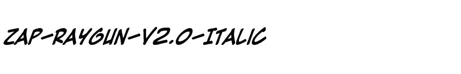 font Zap-Raygun-V2.0-Italic download