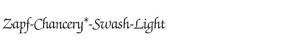 font Zapf-Chancery*-Swash-Light download