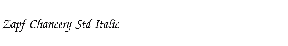 font Zapf-Chancery-Std-Italic download