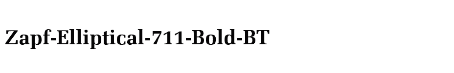 font Zapf-Elliptical-711-Bold-BT download