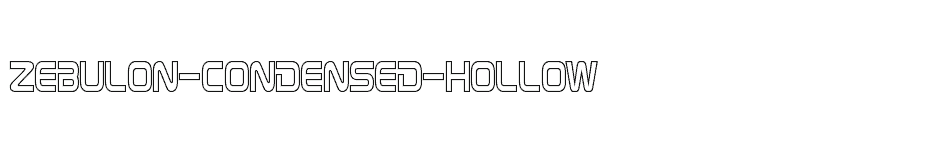 font Zebulon-Condensed-Hollow download