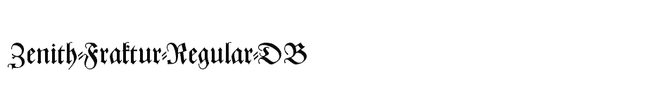 font Zenith-Fraktur-Regular-DB download