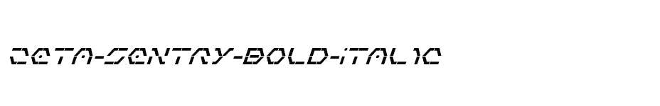 font Zeta-Sentry-Bold-Italic download