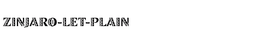 font Zinjaro-LET-Plain download