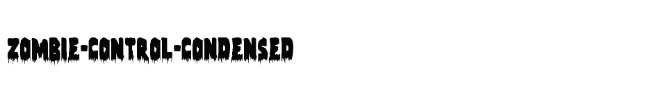 font Zombie-Control-Condensed download