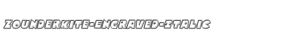 font Zounderkite-Engraved-Italic download