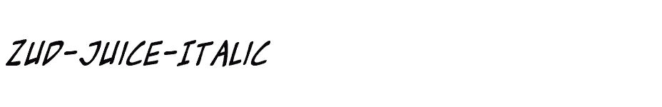 font Zud-Juice-Italic download