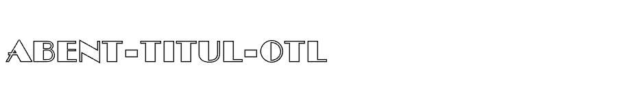 font aBent-Titul-Otl download