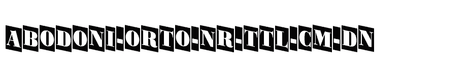 font aBodoni-Orto-Nr-Ttl-Cm-Dn download