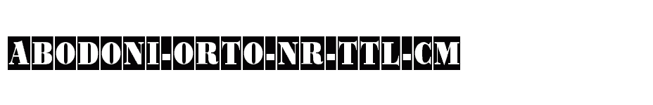 font aBodoni-Orto-Nr-Ttl-Cm download