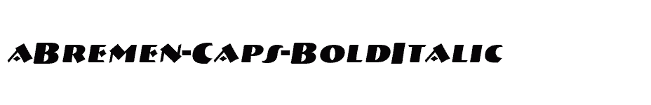 font aBremen-Caps-BoldItalic download