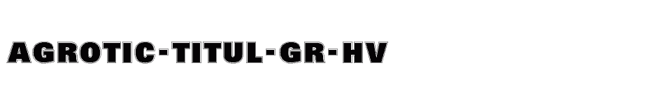 font aGrotic-Titul-Gr-Hv download