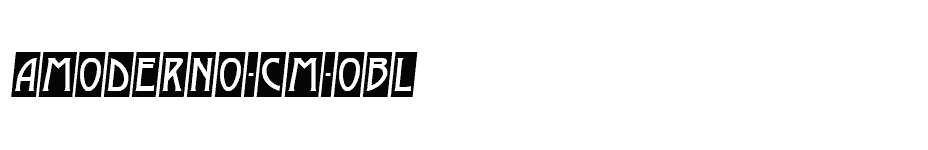 font aModerno-Cm-Obl download