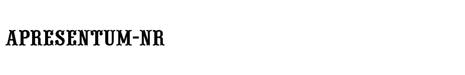 font aPresentum-Nr download