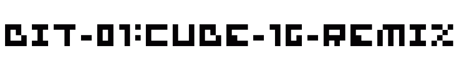 font bit-01:cube-16-remix download