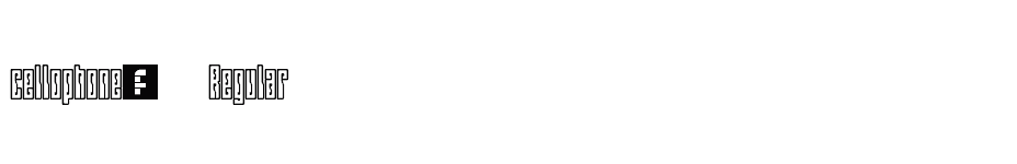 font cellophone-Regular download
