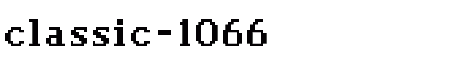 font classic-1066 download
