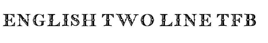font english-two-line-tfb download