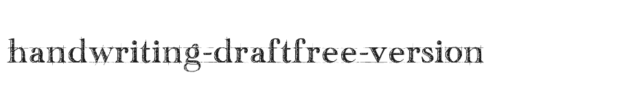 font handwriting-draftfree-version download