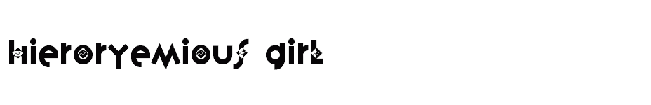 font hieroryemious-Girl download