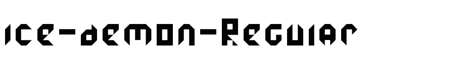 font ice-demon-Regular download