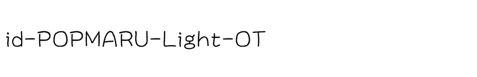 font id-POPMARU-Light-OT download