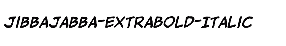 font jibbajabba-ExtraBold-Italic download