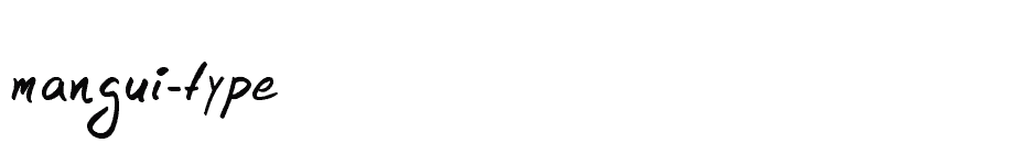 font mangui-type download