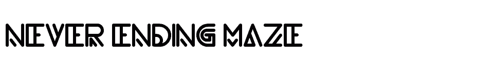 font never-ending-maze download