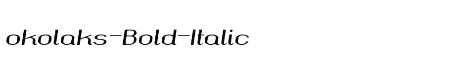 font okolaks-Bold-Italic download