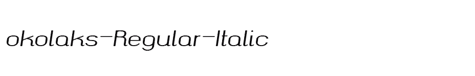 font okolaks-Regular-Italic download