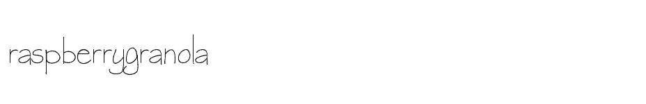font raspberrygranola download