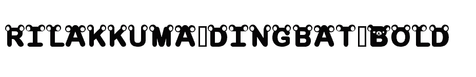 font rilakkuma-dingbat-Bold download