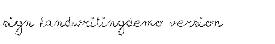 font sign-handwritingdemo-version download