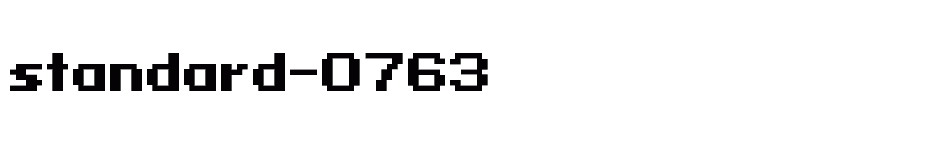 font standard-0763 download
