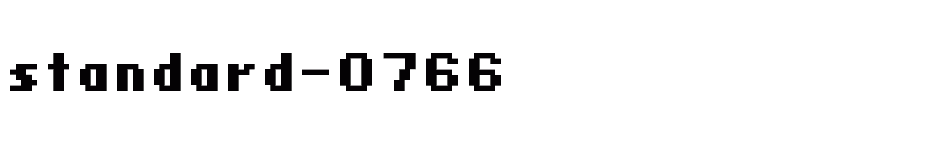 font standard-0766 download