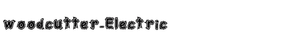 font woodcutter-Electric download