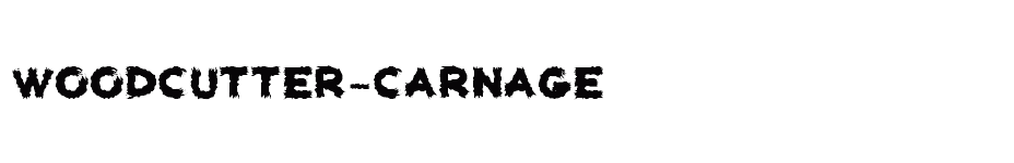 font woodcutter-carnage download