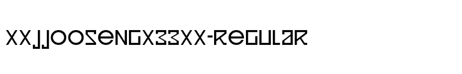 font xxjjoosengx33xx-regular download
